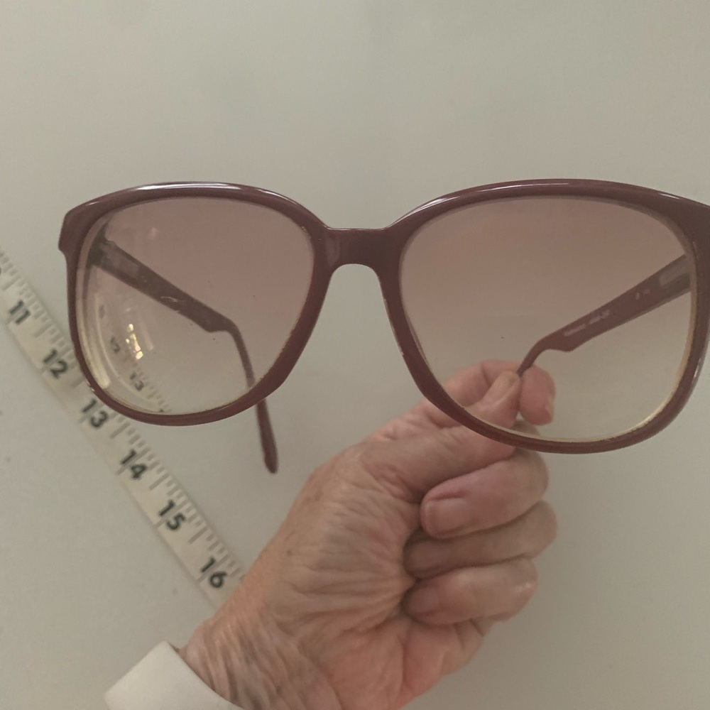 Vintage Burgundy Eye glasses made in Germany